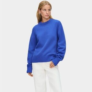 Aligne Dion Knit Jumper. Cobalt. Crew Neck Sweater for Women. Size Small. NWT.